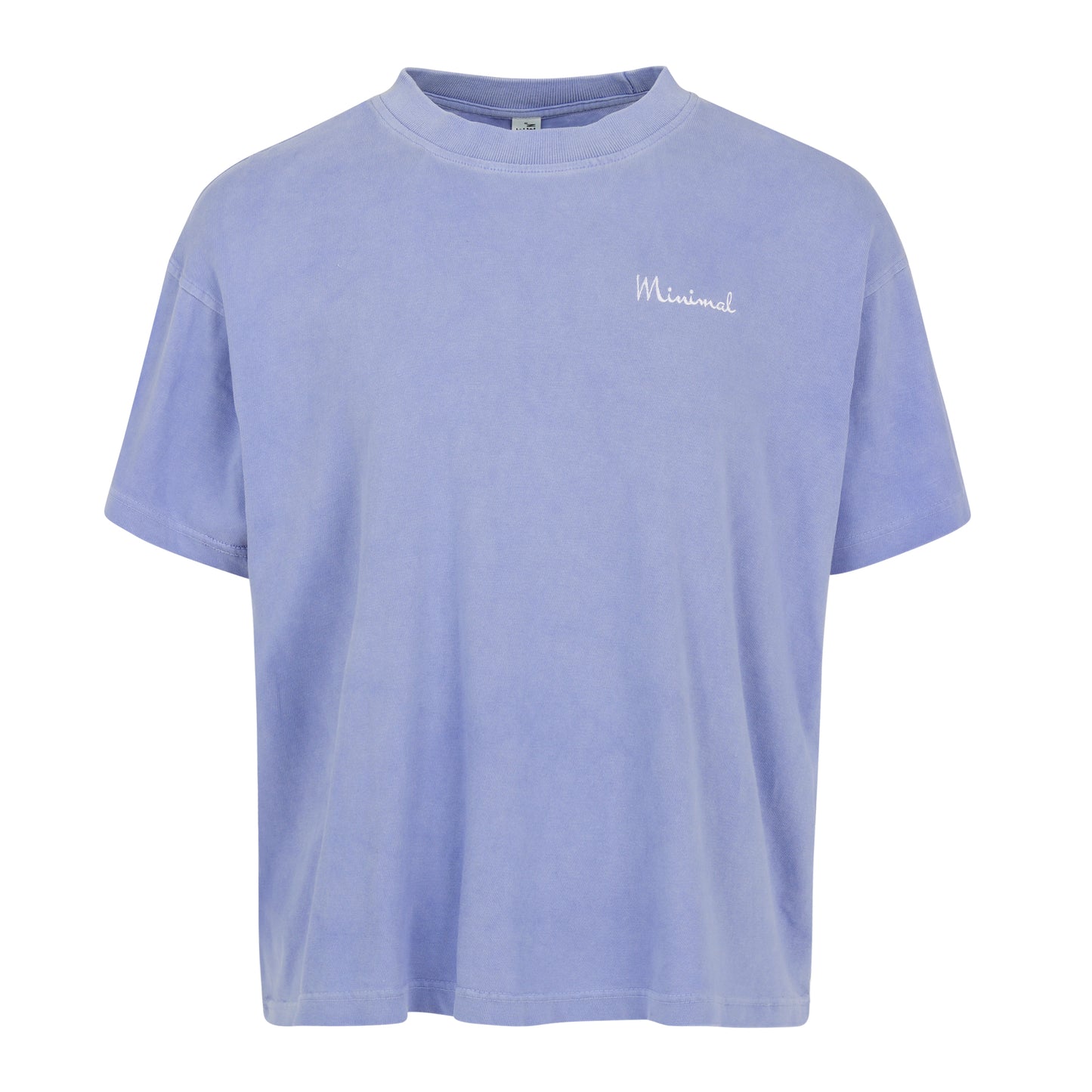 Minimal Newport Ocean Blue Combed Cotton T-Shirt