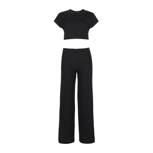 The Minimal Carolyn Classic Crop Top Pant Set